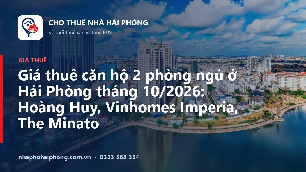 Giá thuê căn hộ 2 phòng ngủ Hải Phòng tháng 10/2026