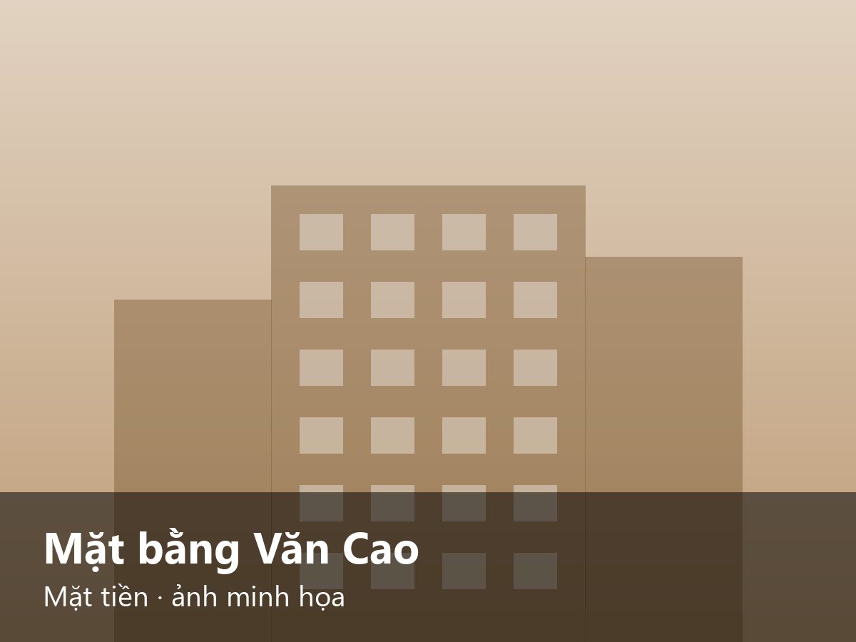 Mặt bằng Văn Cao Mặt tiền · ảnh minh họa – ảnh minh họa