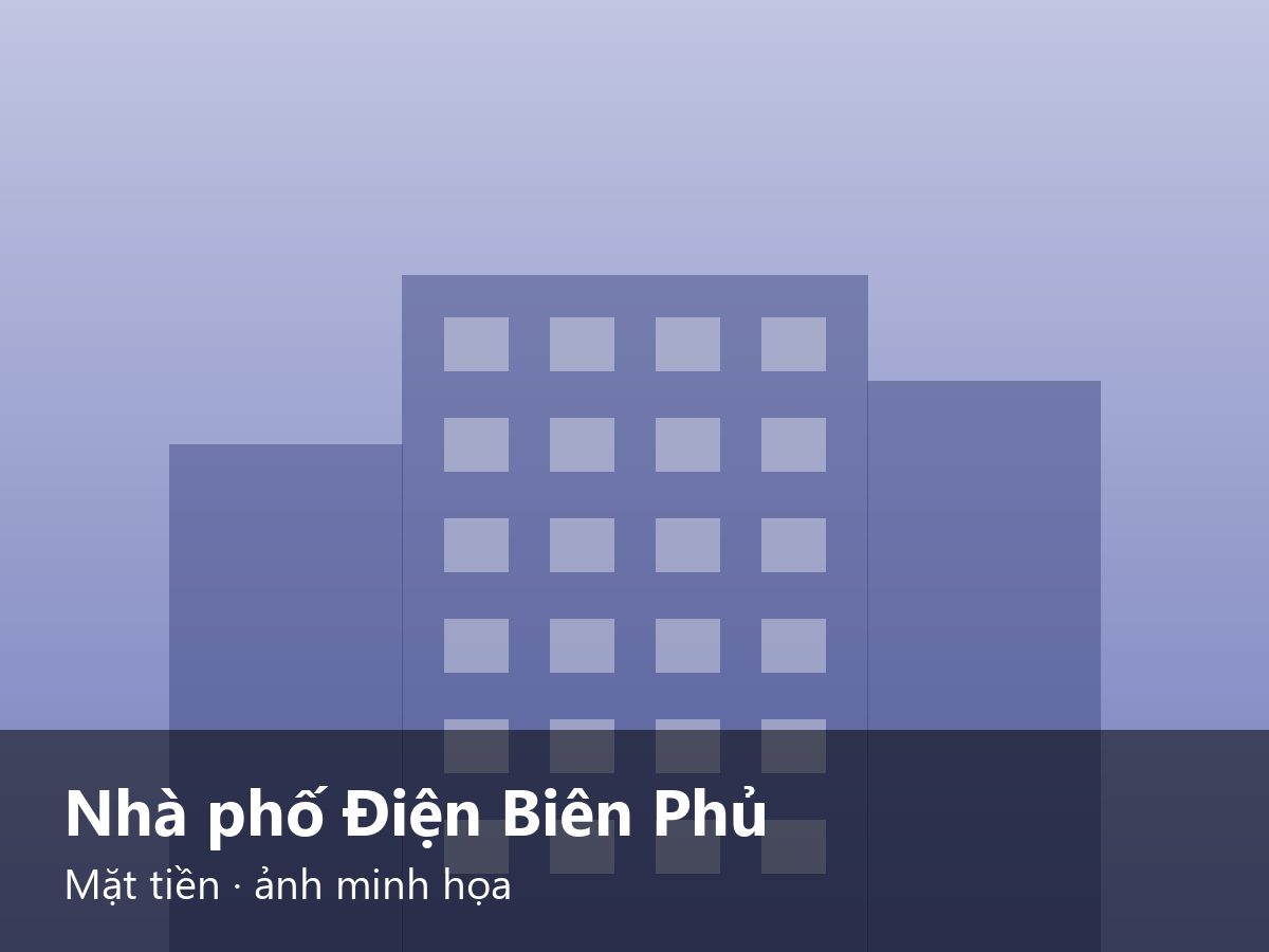 Nhà phố Điện Biên Phủ Mặt tiền · ảnh minh họa – ảnh minh họa